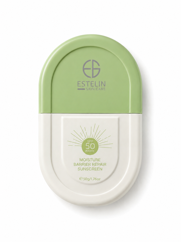 ضد آفتاب فلوئیدی سبز استلین SPF50 ترمیمکننده و مناسب پوست حساس، مدل Barrier Repair Sunscreen ،حجم50میل