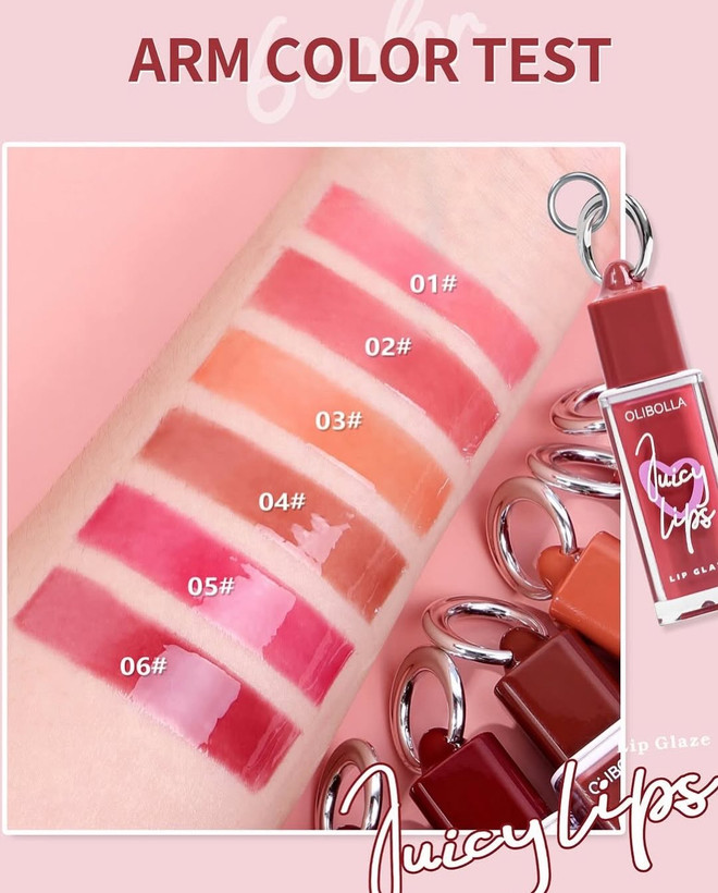 لیپ گلاس حجمدهنده و براقکننده لب اولیبولا Juicy Lips مدل Naturally Plump Lip Glaze حجم ۴.۵ میلیلیتر